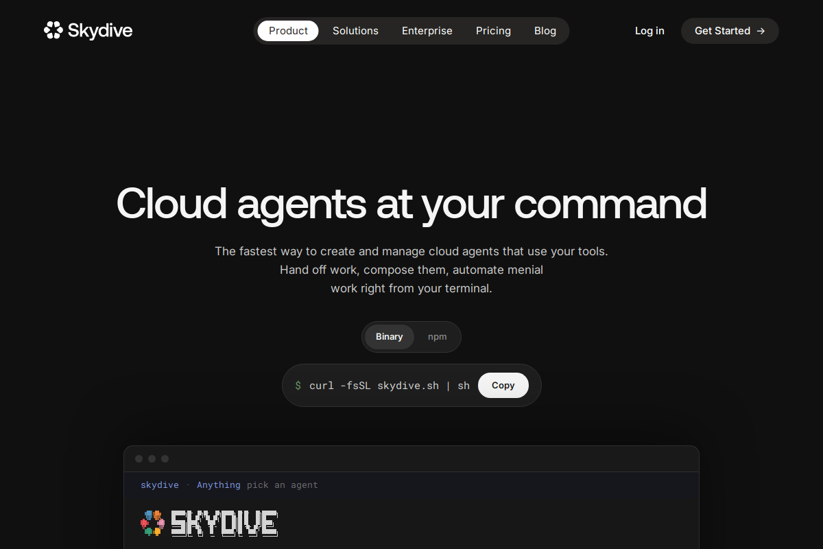 Skydive screenshot