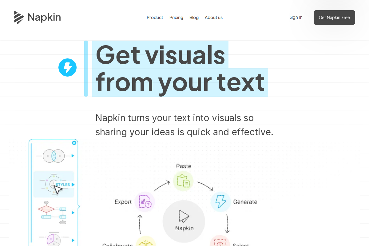 Napkin AI screenshot